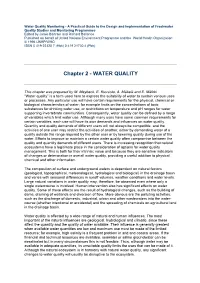 Chapter 2 - WATER QUALITY