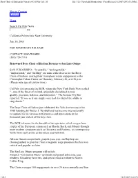 Renowned Boys Choir of Harlem Returns to San Luis Obispo