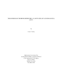 The Modern Bass Trombone Repertoire: an Annotated List and Pedagogical Guide