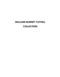 William Burnet Tuthill Collection
