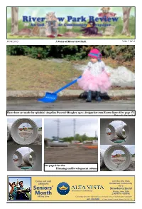 A Voice of Riverview Park VOL.7 NO.3 JUNE 2015 These Boot Are