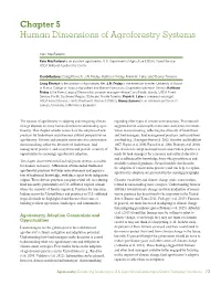 Chapter 5: Human Dimensions of Agroforestry Systems. In