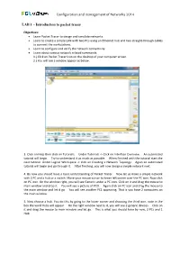 Configuration and Management of Networks 2014 LAB 1 – Introduction to Packet Tracer LAB1:Introduction