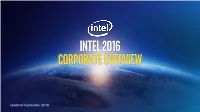 Intel Presentation Template Overview