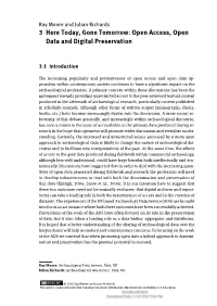 3 Here Today, Gone Tomorrow: Open Access, Open Data and Digital Preservation