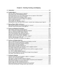 Chapter 6: Handling, Packing, and Shipping