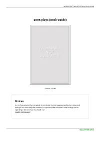 Get Kindle &lt; 2006 Plays (Book Guide)