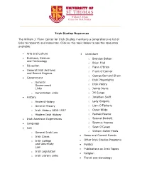 Irish Studies Resources