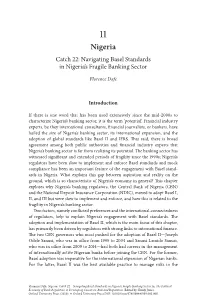 Nigeria Catch 22: Navigating Basel Standards in Nigeria’S Fragile Banking Sector