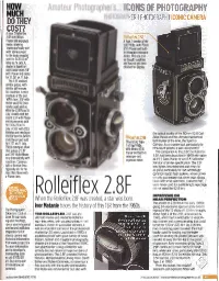 Rolleifle,X 2.8F IMPROVING on When the Rolleiflex 2.8F Was Created, Astar Was Born