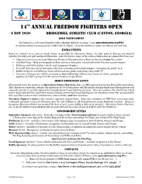 14Th Annual Freedom Fighters Open
