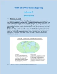Assignment #3 Map Projection