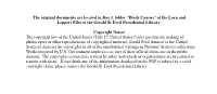 Black Caucus” of the Loen and Leppert Files at the Gerald R