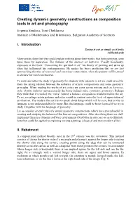 Creating Dynamic Geometry Constructions As Composition Tools in Art and Photography Modelling Optical Lenses with Dynamic Geomet