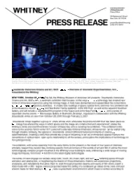 Hito Steyerl (B. 1966), Factory of the Sun, 2015. High-Definition Video, Color, Sound; 22:56 Min., Looped; with Environment, Dimensions Variable