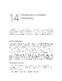 Introduction to Parallel Computing