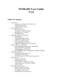 NOMADS User Guide V1.0