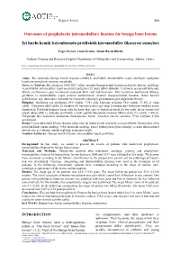 Outcomes of Prophylactic Intramedullary Fixation for Benign Bone Lesions