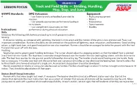 Track and Field Skills — Striding, Hurdling, Hop, Step, and Jump