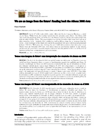 We Are an Image from the Future': Reading Back the Athens 2008 Riots