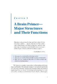 A Brain Primer— Major Structures and Their Functions