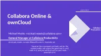 Collabora Online & Owncloud