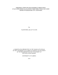 Designing Cities for Tsunami Impact Mitigation: Evaluating Physical Planning Using Structural Equation Models in Makassar City, Indonesia