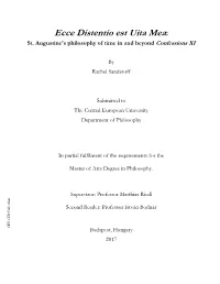 Ecce Distentio Est Uita Mea: St