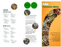 Catering Menu