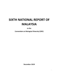 CBD Sixth National Report
