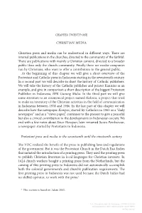 CHRISTIAN MEDIA Christian Press and Media Can Be