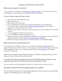 Faqs About Move-In