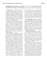 Geomorphologic Mapping and Mineralogy of Pits in Intercrater Plains, Northwest Circum-Hellas Region, Mars