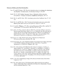 References Monito Gecko Final Delisting Rule Case, T.J. and D.T. Bolger. 1991. the Role of Introduced Species in Shaping The
