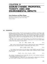 Sodium Cyanide: Properties, Toxicity, Uses and Environmental Impacts