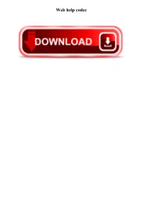 Web Help Codec