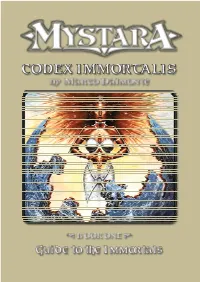 Codex Immortalis, Book I: Guide to the Immortals