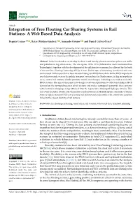 Integration of Free Floating Car Sharing Systems in Rail Stations: a Web Based Data Analysis