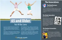 Not All the Same the Generations