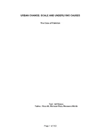 Urban Change: Scale and Underlying Causes