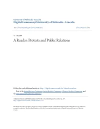 A Reader: Protests and Public Relations