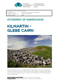 Kilmartin Glebe Cairn Statement of Significance