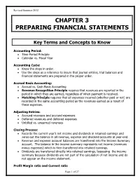 Chapter 3 Preparing Financial Statements