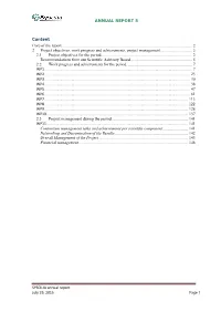 Content Core of the Report
