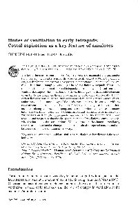 Modes of Ventilation in Early Tetrapods: Costal Aspiration As a Key Feature of Amniotes