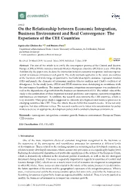 On the Relationship Between Economic Integration, Business Environment and Real Convergence: the Experience of the CEE Countries