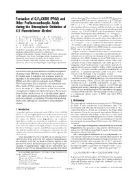 PFOA) and Suggested As PFCA Precursor Compounds (7, 8)
