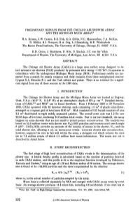 Preliminary Results from the Chicago Air Shower Array and the Michigan Muon Array*
