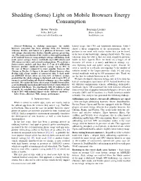 Shedding (Some) Light on Mobile Browsers Energy Consumption