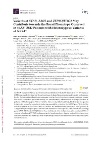 Variants of STAR, AMH and ZFPM2 /FOG2 May Contribute Towards the Broad Phenotype Observed in 46,XY DSD Patients with Heterozygou